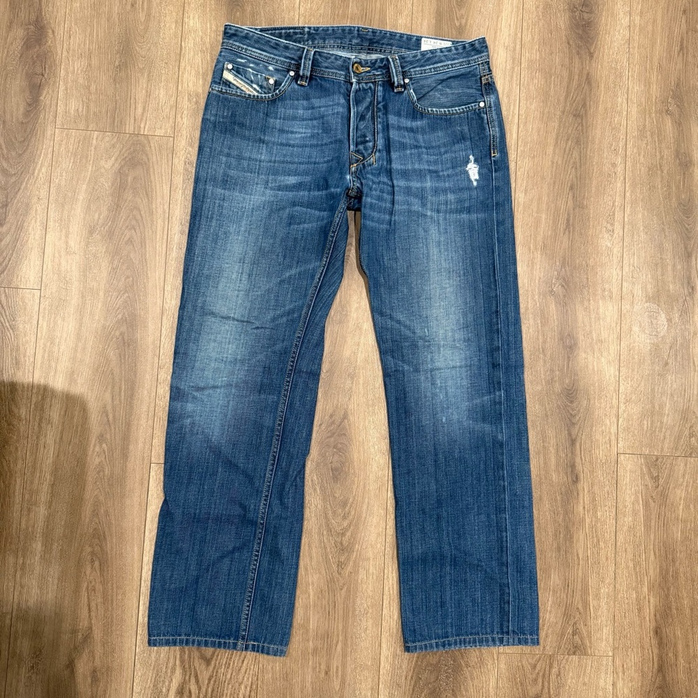 Diesel Larkee Straight Leg Button Fly Men's Denim Jeans 34